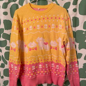 Chanteii Knitten Kitten Sweater M Medium Kawaii Christmas Sweater